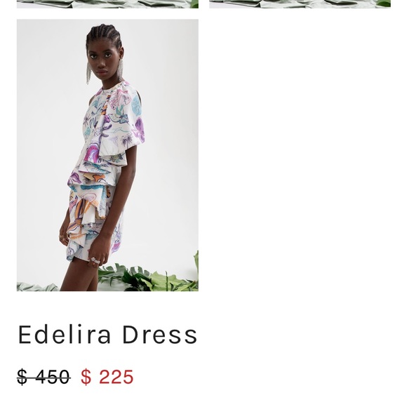 Isla & White dress with ruffle, brand new - Picture 2 of 7